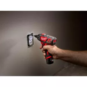 Milwaukee M12 12-Volt Lithium-Ion Cordless 1/4 in. Hex Screwdriver and 1/4 in. Ratchet Combo Kit (2-Tool)