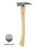 Milwaukee 19 oz. Smooth Face Hickory Wood Framing Hammer