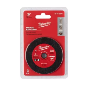 Milwaukee 3 in. Metal Cut Off Wheel (3-Pack)