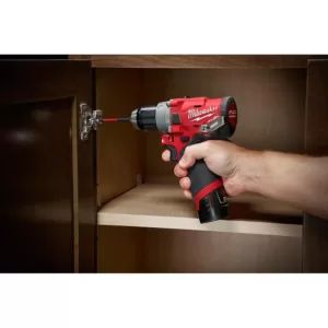 Milwaukee M12 FUEL 12-Volt Lithium-Ion Brushless Cordless 1/2 in. Hammer Drill (Tool-Only)