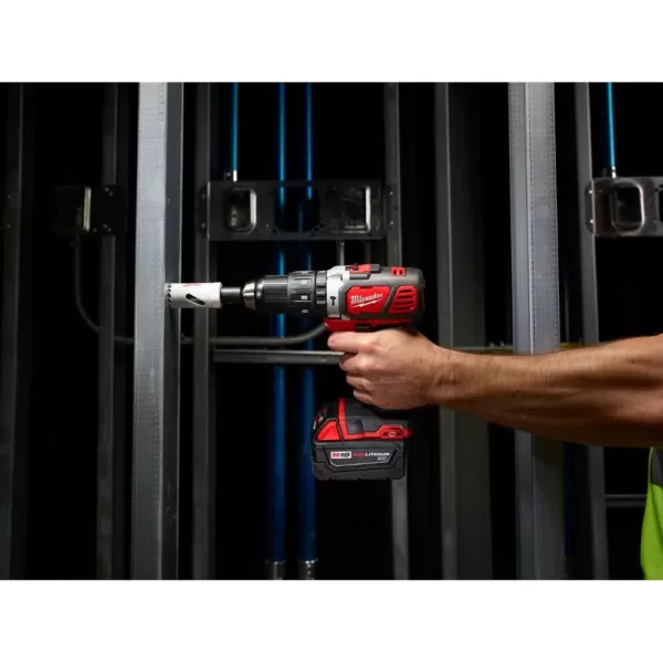 Milwaukee M18 Lithium-Ion 1/2 in. Cordless Hammer Drill Driver Kit with Free M18 4.0 Ah Extended Capacity Battery