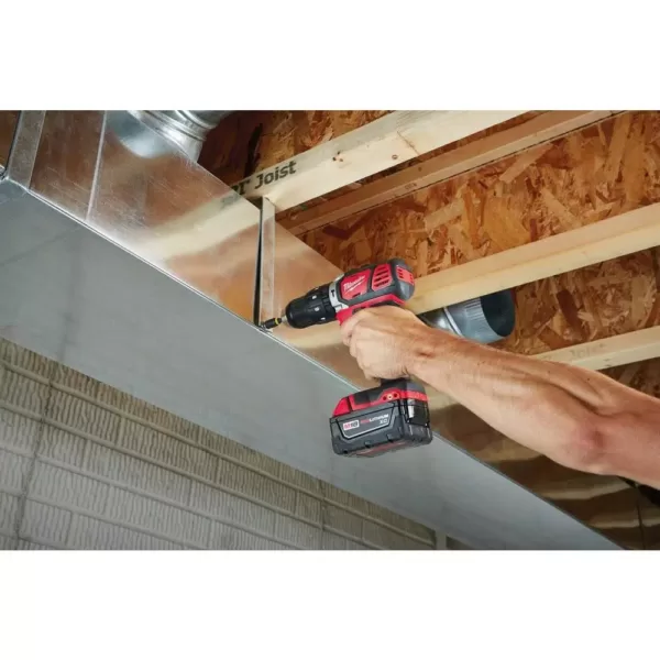 Milwaukee M18 18-Volt Lithium-Ion Cordless 1/2 in. Hammer Drill Driver Kit w/(2) 3.0Ah Batteries, Charger & Hard Case