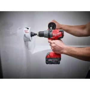 Milwaukee M18 FUEL 18-Volt Lithium-Ion Brushless Cordless 1/2 in. Hammer Drill/Driver w/ (2) 5.0Ah Batteries, Charger, Hard Case