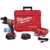 Milwaukee M18 FUEL ONE-KEY 18-Volt Lithium-Ion Brushless Cordless 1/2 in. Hammer Drill/Driver Kit with Two 5.0 Ah Batteries