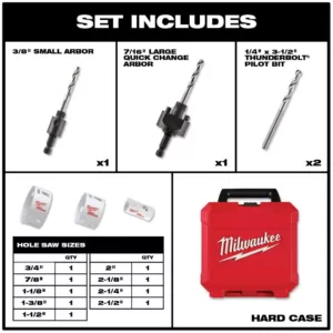 Milwaukee General-Purpose Hole Dozer Hole Saw Kit (16-Piece)