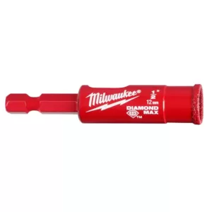 Milwaukee 1/2 in. Diamond Plus Hole Saw W/ Arbor