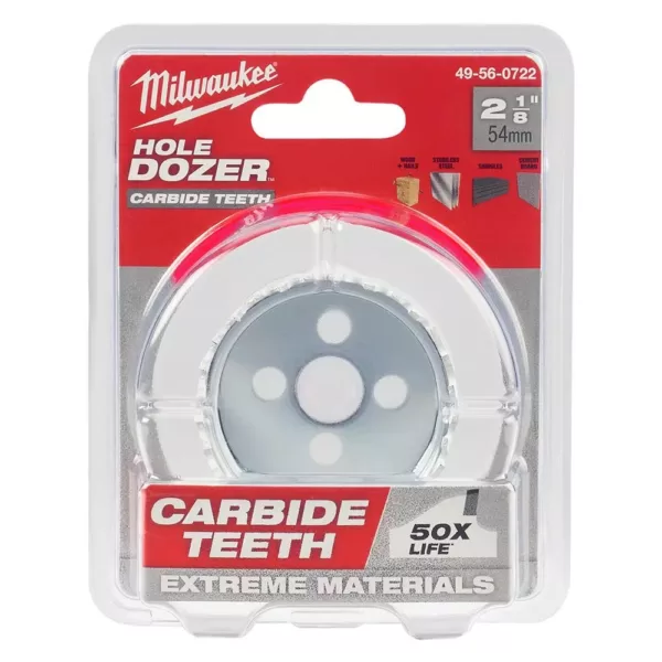 Milwaukee 2-1/8 in. Carbide Hole Dozer Saw