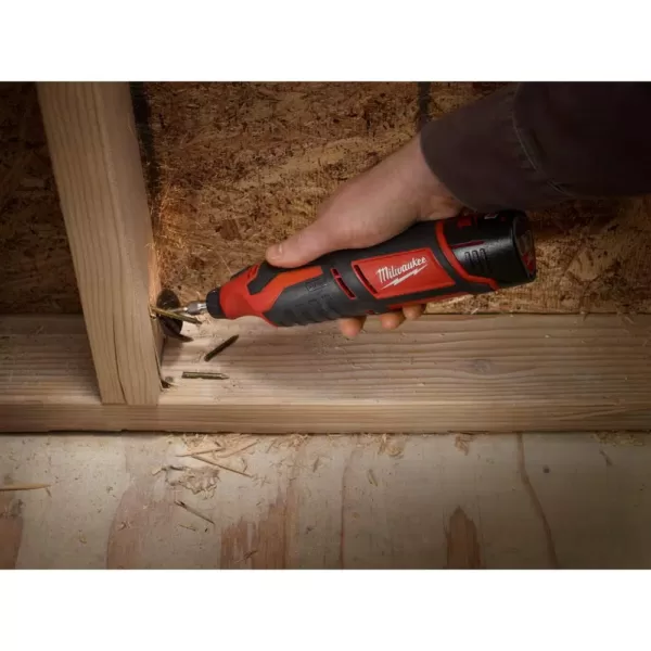 Milwaukee M12 FUEL SURGE 12-Volt Lithium-Ion Brushless Cordless 1/4 in. Hex Impact Driver Compact Kit with Free M12 Rotary Tool