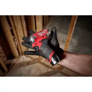 Milwaukee M12 FUEL 12-Volt Lithium-Ion Brushless Cordless 1/4 in. Hex Impact Driver/Bandsaw Combo Kit W/(1)2.0Ah Battery & Charger