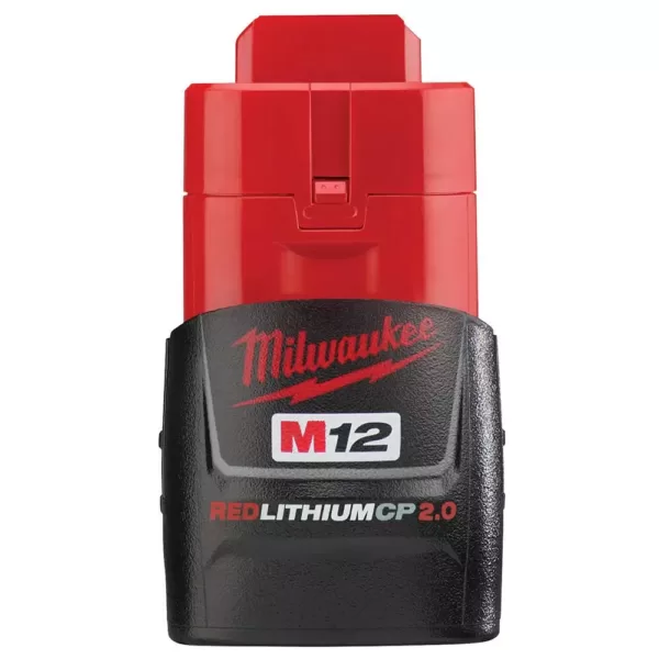 Milwaukee M12 FUEL 12-Volt Lithium-Ion Brushless Cordless 1/4 in. Hex Impact Driver/Bandsaw Combo Kit W/(1)2.0Ah Battery & Charger