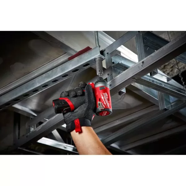 Milwaukee M12 FUEL 12-Volt Lithium-Ion Brushless Cordless 1/4 in. Hex Impact Driver Kit With Bonus M12 2.0Ah Battery