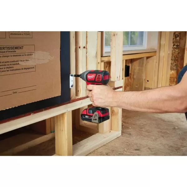 Milwaukee M18 18-Volt Lithium-Ion Cordless 1/4 in. 2-Speed Impact Driver Kit W/(2) 1.5Ah Batteries, Charger, Hard Case