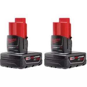 Milwaukee M12 FUEL 12-Volt Lithium-Ion Brushless Cordless Stubby 1/4 in. and 1/2 in. Impact Wrenches with two 3.0 Ah Batteries