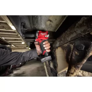 Milwaukee M12 FUEL 12-Volt Lithium-Ion Brushless Cordless Stubby 1/2 in. Impact Wrench with M12 2.0Ah Battery