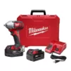 Milwaukee M18 18-Volt Lithium-Ion Cordless 3/8 in. Impact Wrench W/ Friction Ring Kit W/(2) 3.0Ah Batteries, Charger, Hard Case