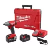 Milwaukee M18 FUEL 18-Volt Lithium-Ion Brushless Cordless 1/2 in. Impact Wrench Pin Detent Kit with Two 5 Ah Batteries, Hard Case