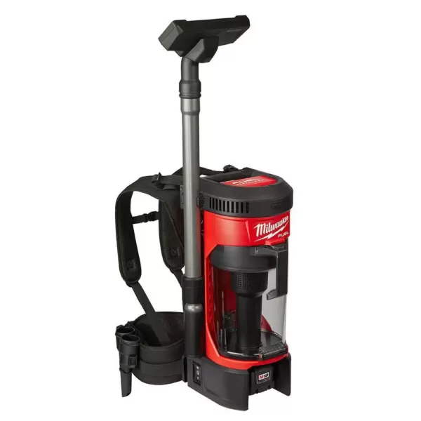 Milwaukee M18 FUEL 18-Volt 1/2 in. Lithium-Ion Cordless Impact Wrench w/ Friction Ring & Backpack Vacuum w/ Two 6.0Ah Batteries