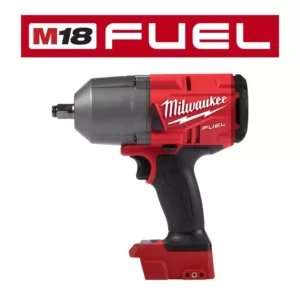 Milwaukee M18 FUEL 18-Volt 1/2 in. Lithium-Ion Brushless Cordless Impact Wrench with Friction Ring & Grease Gun with Two Batteries