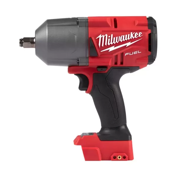 Milwaukee M18 FUEL 18-Volt Lithium-Ion Brushless Cordless 1/2 in. High Torque & Compact Impact Wrench with Friction Ring (2-Tool)