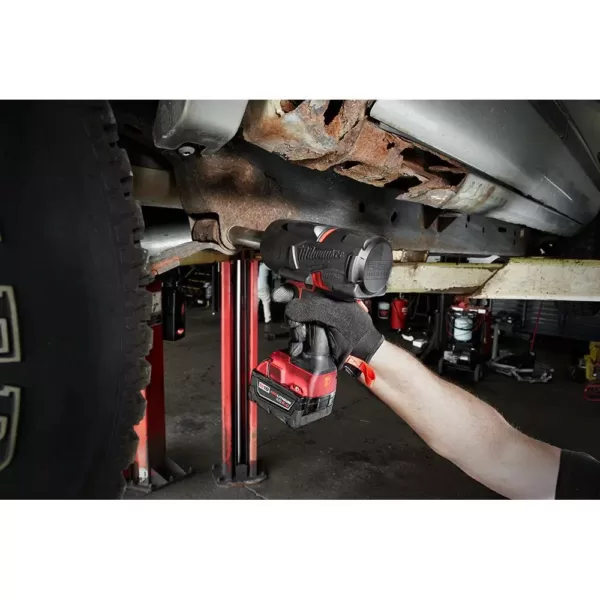 Milwaukee M18 FUEL 18-Volt 1/2 in. Lithium-Ion Brushless Cordless Impact Wrench w/ Friction Ring (2-Tool) w/ Two 6.0Ah Batteries