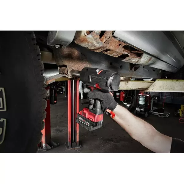 Milwaukee M18 FUEL 18-Volt Lithium-Ion Brushless Cordless 1/2 in. Impact Wrench with Friction Ring With Protective Boot