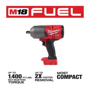 Milwaukee M18 FUEL 18-Volt Lithium-Ion Brushless Cordless 1/2 in. Impact Wrench with Friction Ring (Tool-Only)