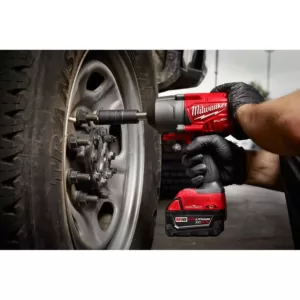 Milwaukee M18 ONE-KEY FUEL 18-Volt Lithium-Ion Brushless Cordless 1/2 in. Impact Wrench with Extended Anvil Kit with 2 Batteries