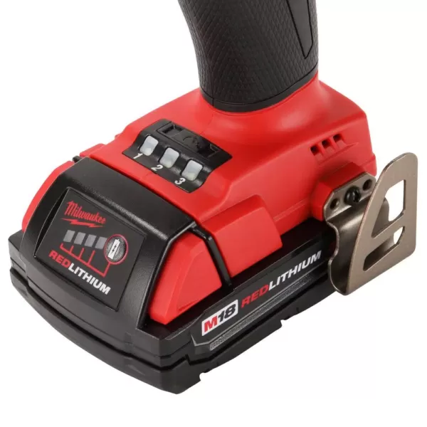 Milwaukee M18 FUEL 18-Volt Lithium-Ion Mid Torque Brushless Cordless 3/8 in. Impact Wrench W/ Friction Ring W/(2) 2.0Ah Batteries