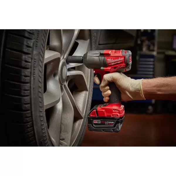 Milwaukee M18 FUEL 18-Volt Lithium-Ion Brushless Cordless Mid Torque 1/2 in. Impact Wrench W/ Friction Ring (Tool-Only)