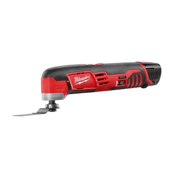 Milwaukee M12 12-Volt Lithium-Ion Cordless Jig Saw and Multi-Tool Combo Kit W/ (1) 2.0Ah Battery and Charger