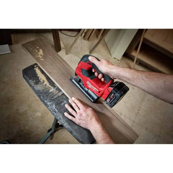 Milwaukee M18 FUEL 18-Volt Lithium-Ion Brushless Cordless Jig Saw Kit with  M18 FUEL Impact Driver