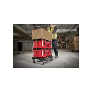 Milwaukee M18 Lithium-Ion Cordless PACKOUT Radio/Speaker with Built-In Charger and PACKOUT Dolly Multi-Purpose Utility Cart