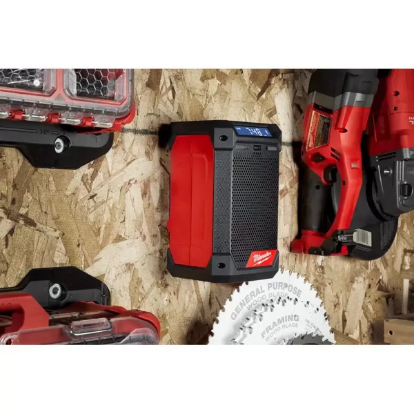 Milwaukee M12 12-Volt Lithium-Ion Cordless Bluetooth/AM/FM Jobsite Radio with Charger