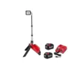 Milwaukee M18 ONE-KEY 18-Volt Lithium-Ion Cordless ROCKET Dual Pack Tower Light W/ (2) 9.0Ah Batteries, Rapid Charger