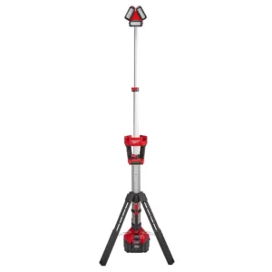 Milwaukee M18 18-Volt Lithium-Ion Cordless ROCKET LED Stand Light/Charger Kit with High Demand 9.0Ah Battery