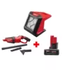 Milwaukee M12 12-Volt Lithium-Ion Cordless 1000 Lumens ROVER LED Compact Flood Light with M12 Compact Vacuum and 3.0 Ah Battery