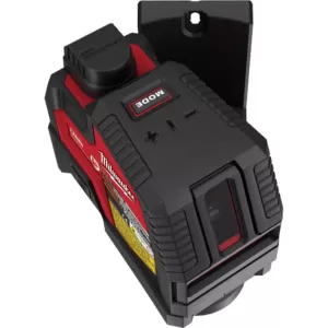 Milwaukee 100 ft. REDLITHIUM Lithium-Ion USB Green Rechargeable Cross Line Laser Level with Charger