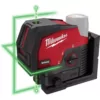 Milwaukee M12 12-Volt Lithium-Ion Cordless Green 125 ft. Cross Line and Plumb Points Laser Level (Tool-Only)