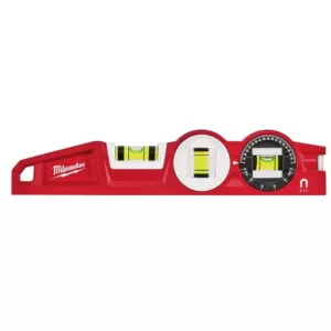 Milwaukee 10 in. 360-Degree Locking Die Cast Torpedo Level with 25 ft. STUD Tape Measure