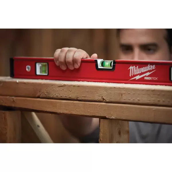 Milwaukee 24 in./48 in. REDSTICK Box Level Set