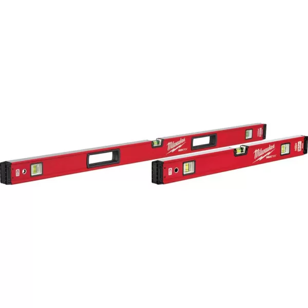 Milwaukee 24 in./48 in. REDSTICK Magnetic Box Level Set