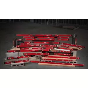 Milwaukee 24 in./48 in. REDSTICK Magnetic Compact Box Level Set with 10 in. 360-Degree Locking Die Cast Torpedo Level