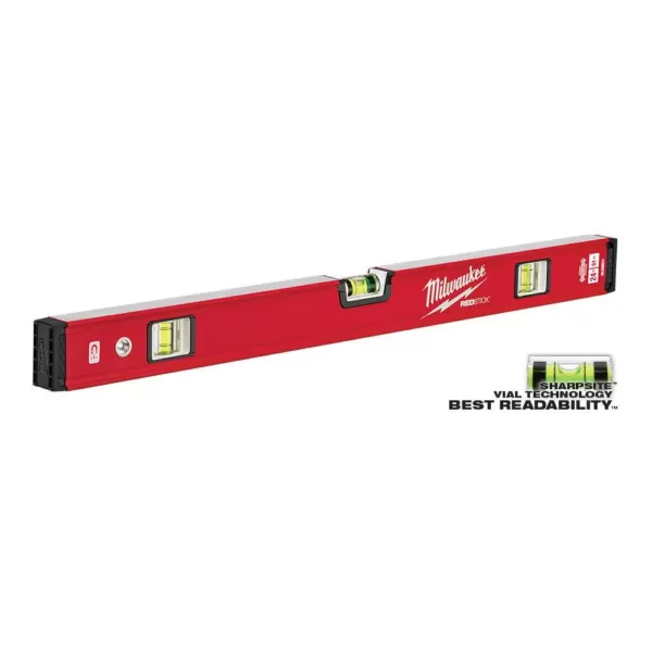 Milwaukee 24 in./48 in. REDSTICK Magnetic Compact Box Level Set