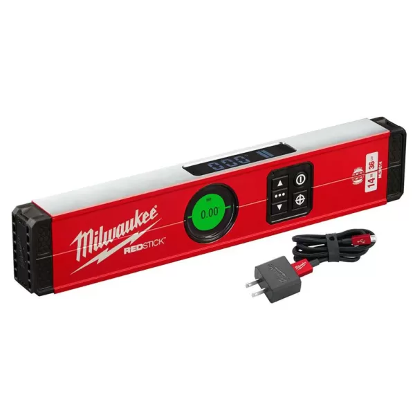 Milwaukee 14 in. REDSTICK Digital Box Level with Pin-Point Measurement Technology