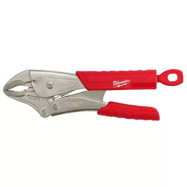 Milwaukee 10 in. Torque Lock Curved Jaw Locking Pliers with Durable Grip