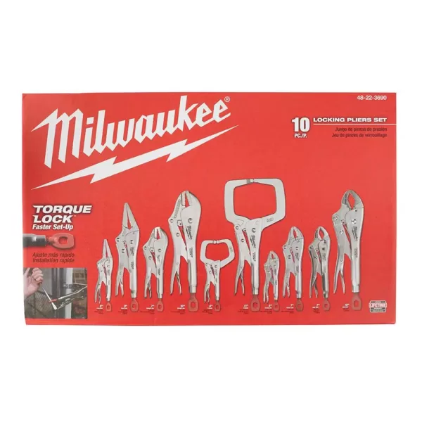 Milwaukee Torque Lock Locking Pliers Kit (10-Piece)