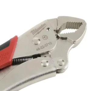 Milwaukee 10 in. Gripped Curved Jaw Locking Pliers with MaxBite