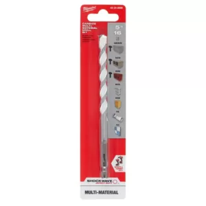 Milwaukee 5/16 in. x 4 in. x 6 in. SHOCKWAVE Carbide Multi-Material Drill Bit