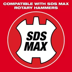 Milwaukee 3 in. x 12 in. SDS-Max SLEDGE Steel Scaling Chisel