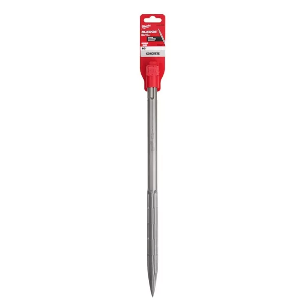 Milwaukee 16 in. SDS-Max SLEDGE Steel Bull Point Chisel Bit